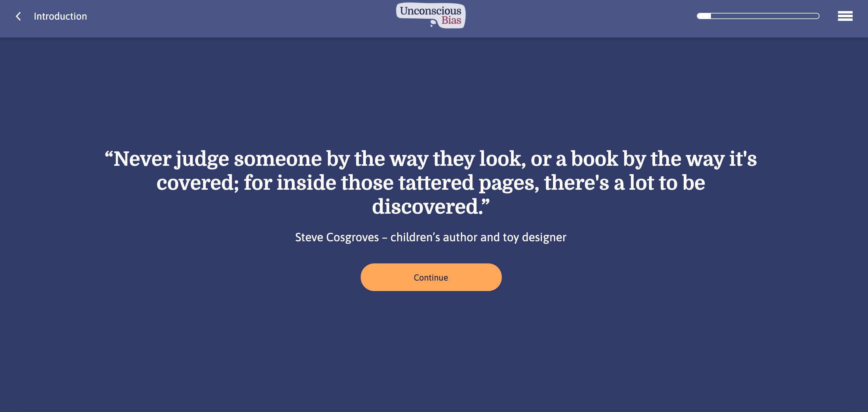 Unconscious Bias Quote Screenshot