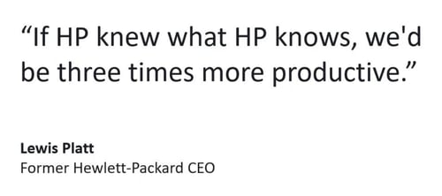 HP Quote on productivity