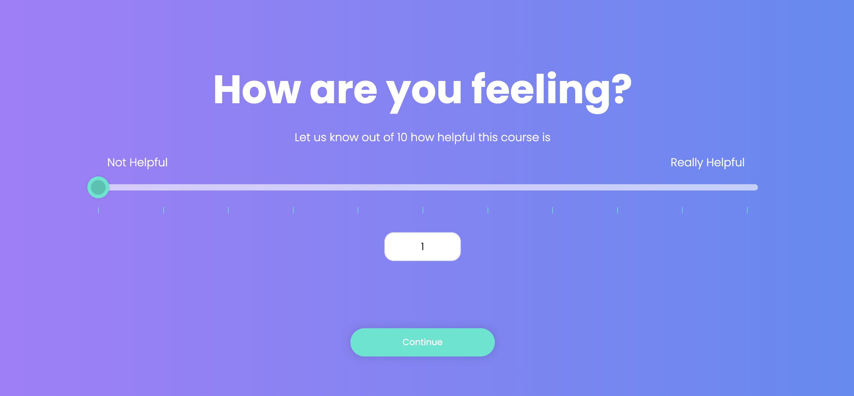 Slider Interaction