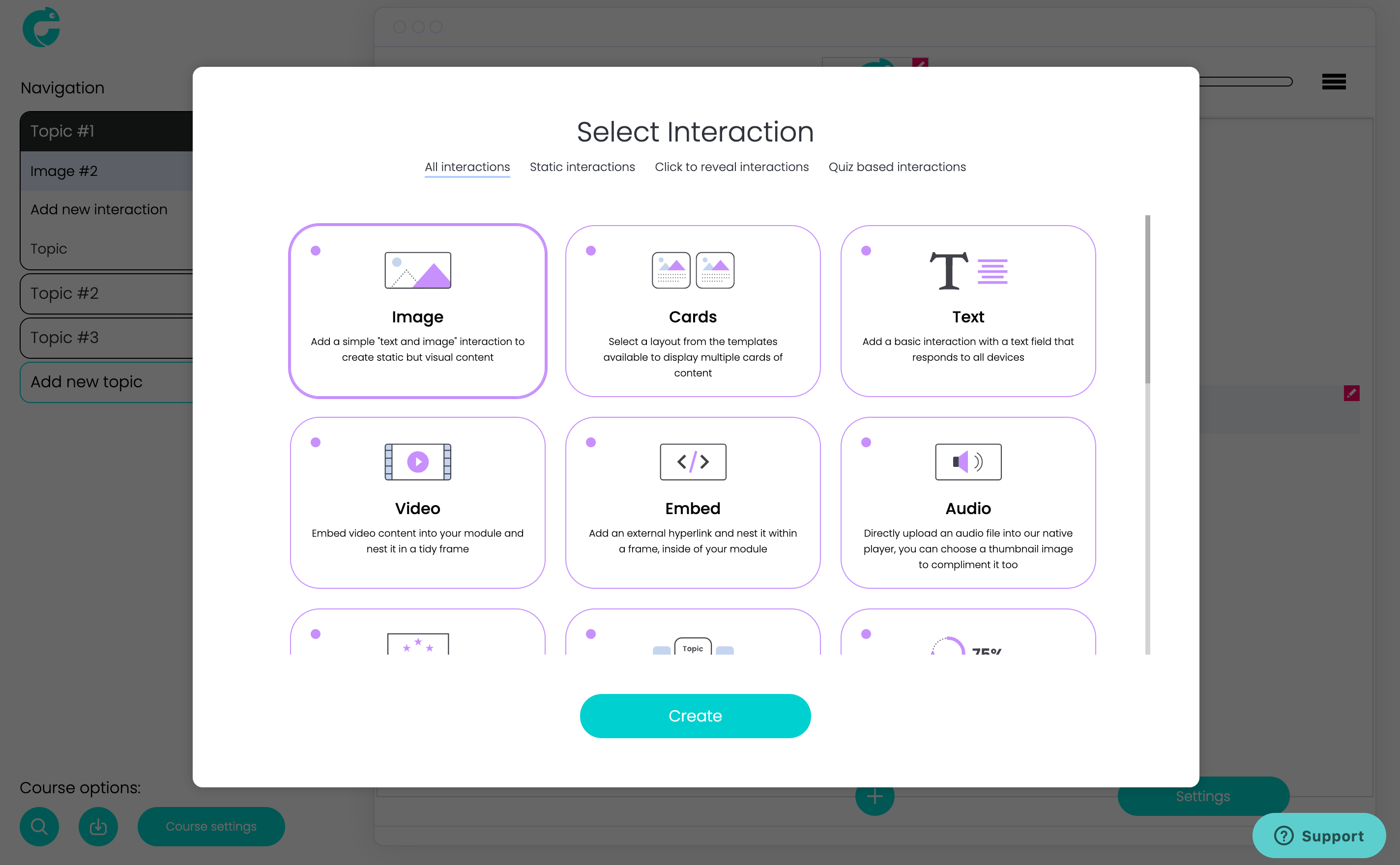 Chameleon Creator Select Interaction